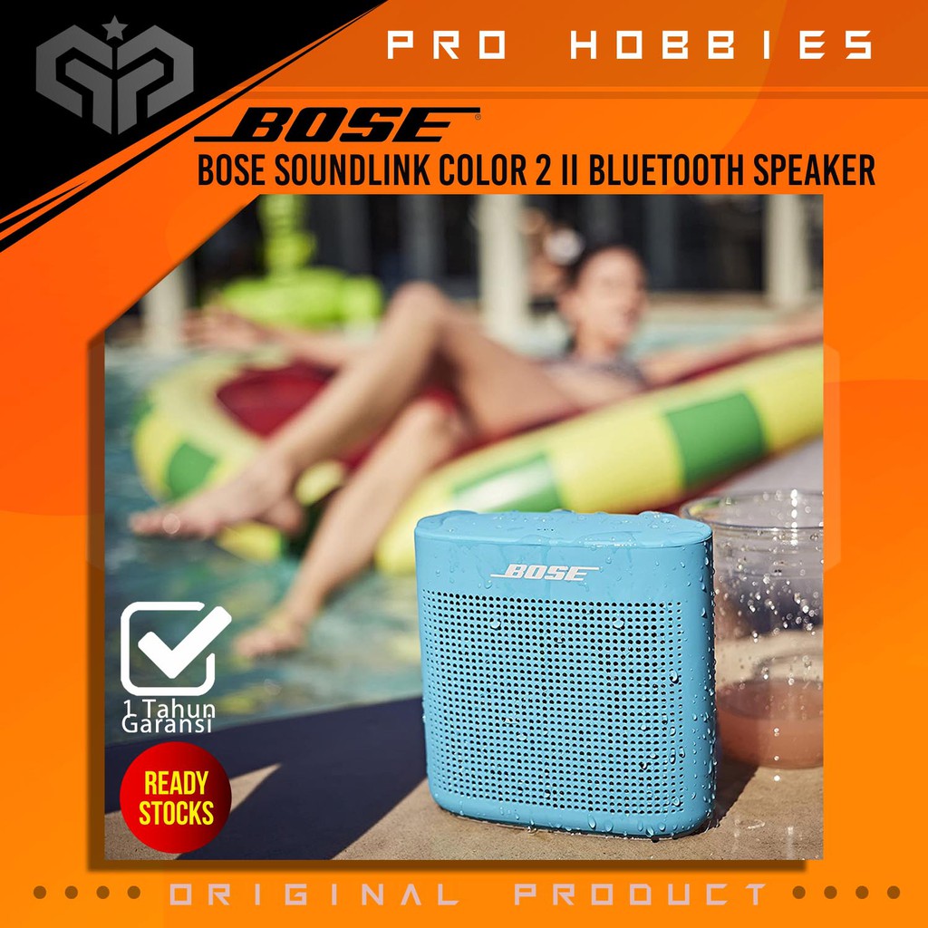 Bose SoundLink Color II Bluetooth Speaker - 40mm Driver, IPX4 Waterproof, Party Mode & Stereo Mode