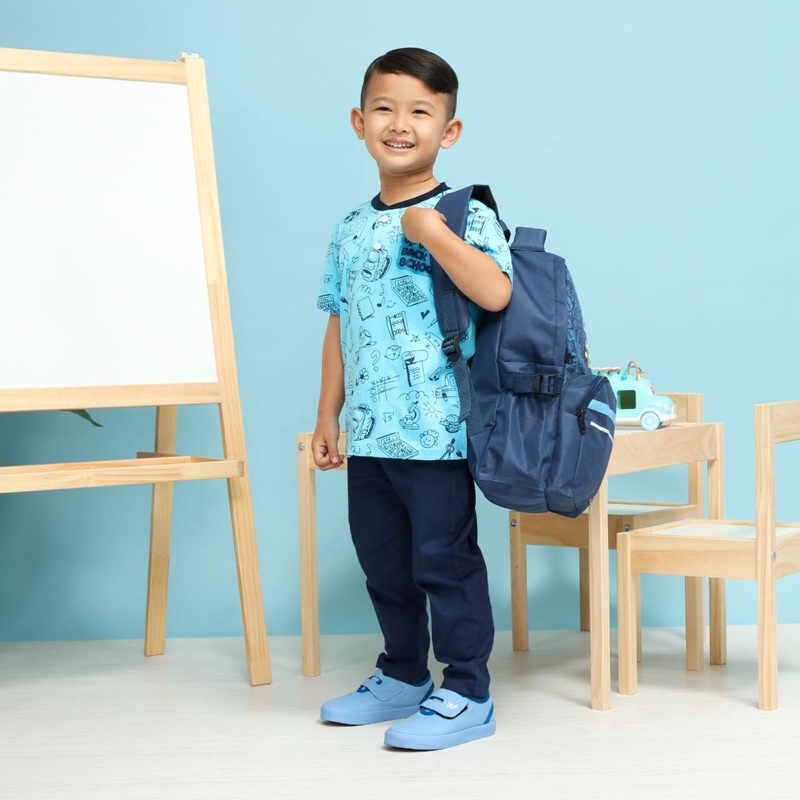 Setelan Anak Back to School free Tas Ransel Cloudbee