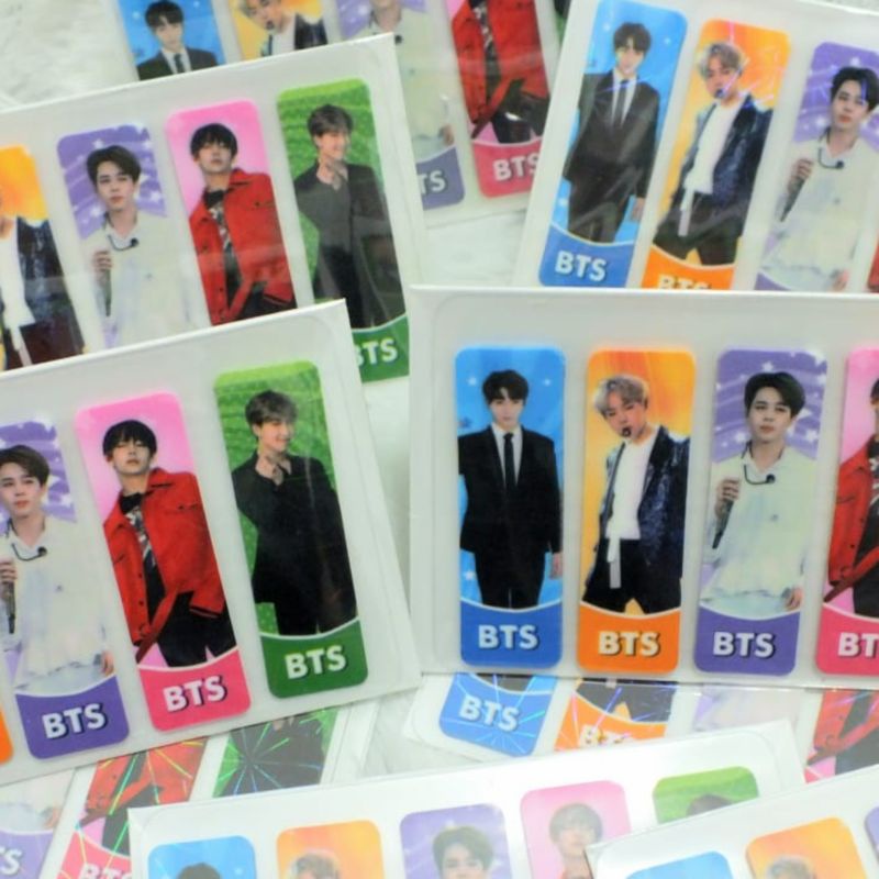 1pak pembatas buku k-pop plastik/pembatas buku BTS