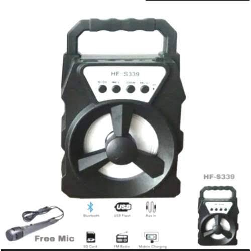 Speaker Bluetooth HF-S339/Speaker Bluetooth Portable Free Mic/Speaker karoke