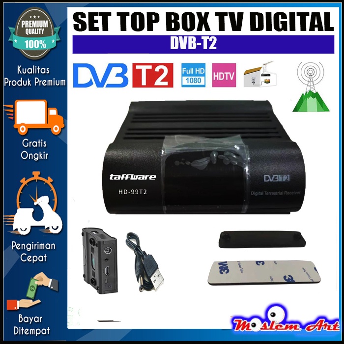Set Top Box TV Digital Taffware DVB T2 HD-99T2