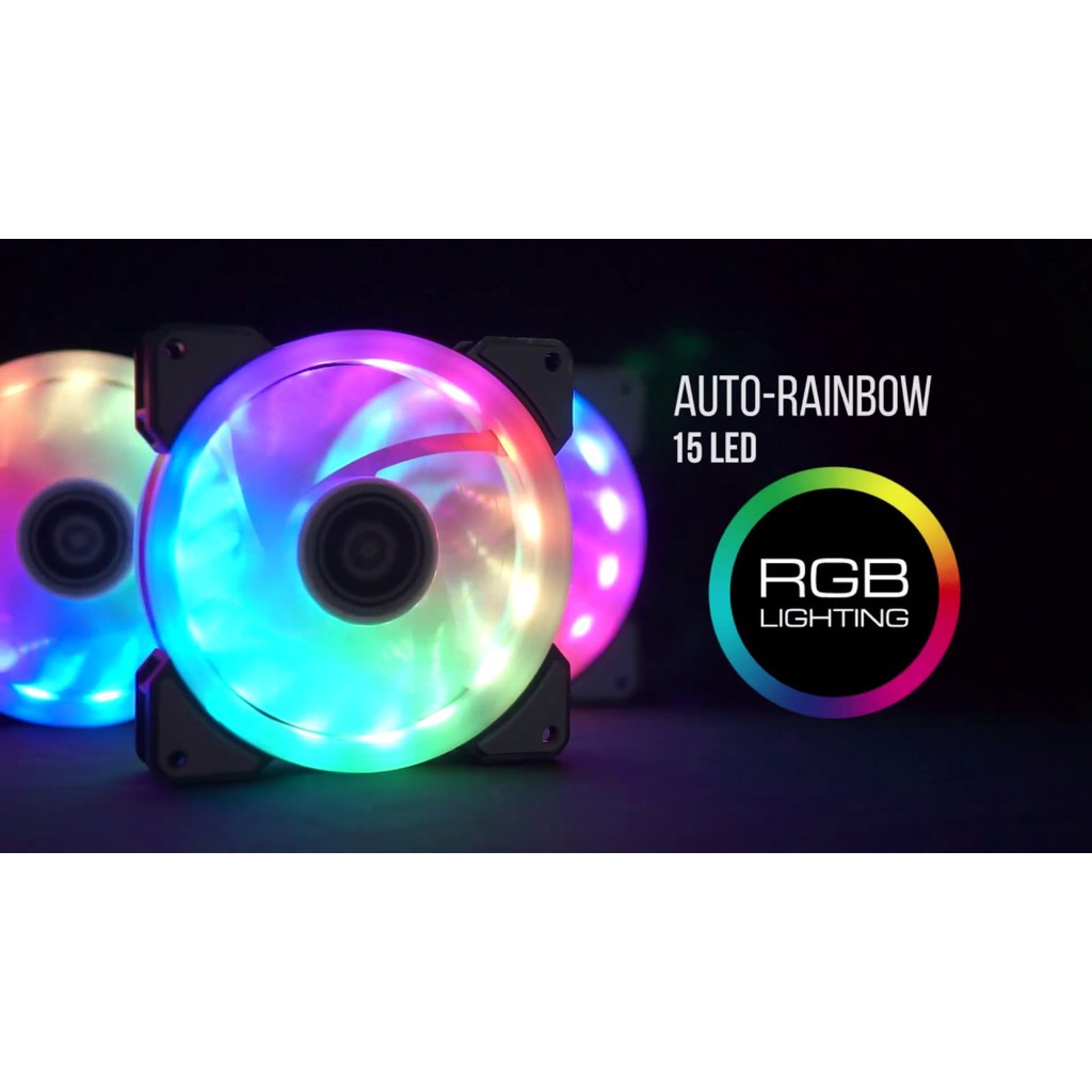 FAN CASING 12CM ALSEYE 3in1 KIT DRINGER RGB 3 PCS