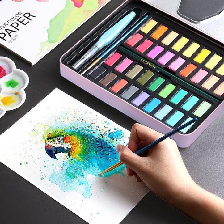 

Flash Sale icltsclimax Water Color 36/48- Alat Cat Air Set Termasuk Kuas dan Kertas GambaranBarang spot