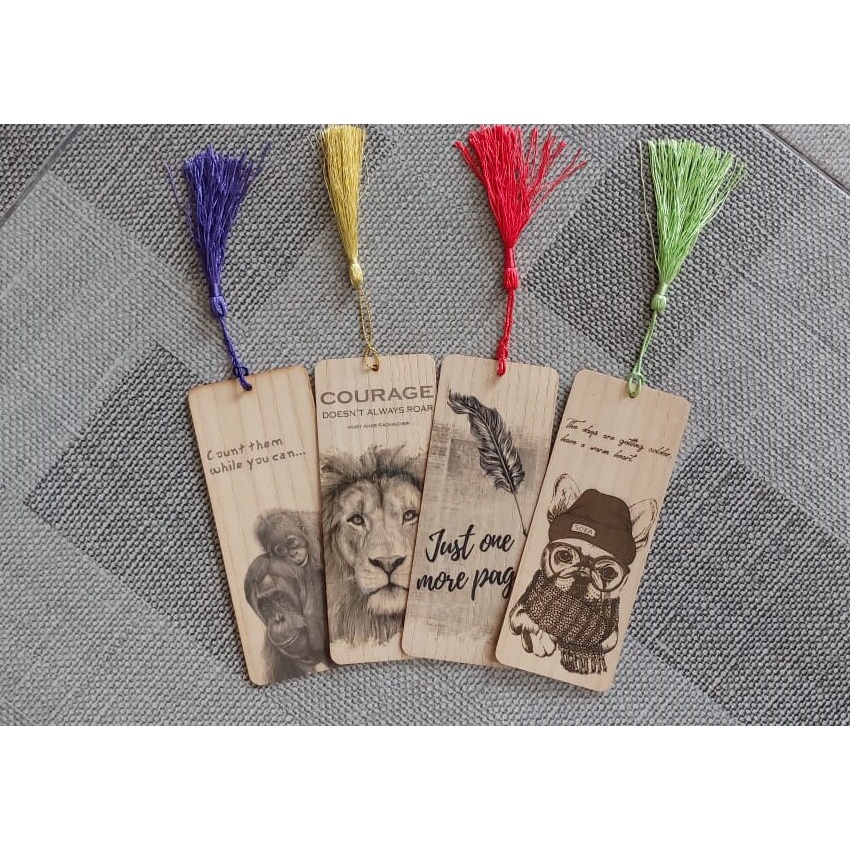 

Bookmark Pembatas Buku Kayu Souvenir Hadiah