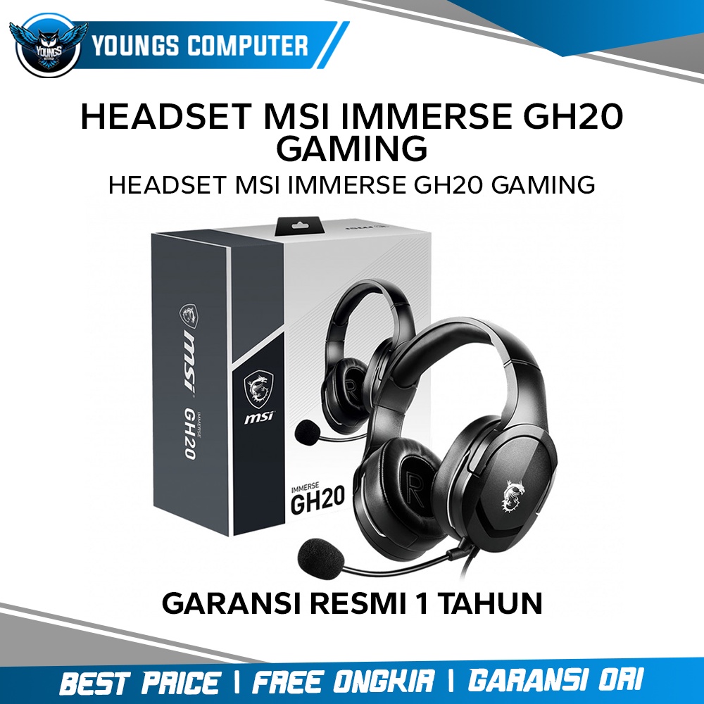 HEADSET MSI IMMERSE GH20 GAMING