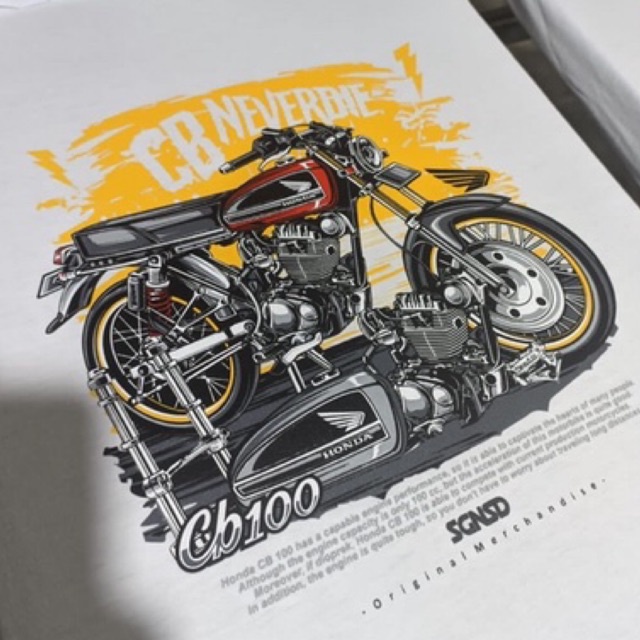 KAOS CB NEVERDIE/CB100/ORIGINAL/BLACKCOVERCLOTH