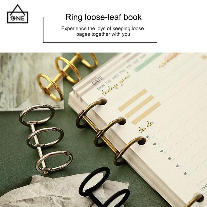 COD❤️1 Piece 3Hole Metal Clip Book Rings Loose-leaf Binder-A.one