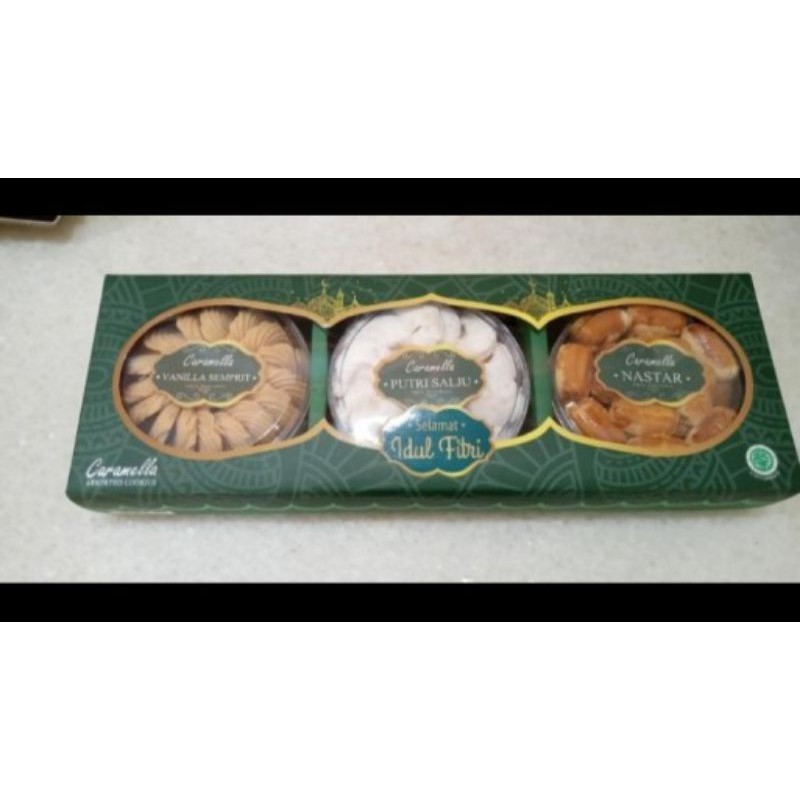 

Parcel Kue Lebaran/ Idul Fitri Hampers 3 Toples | Caramella