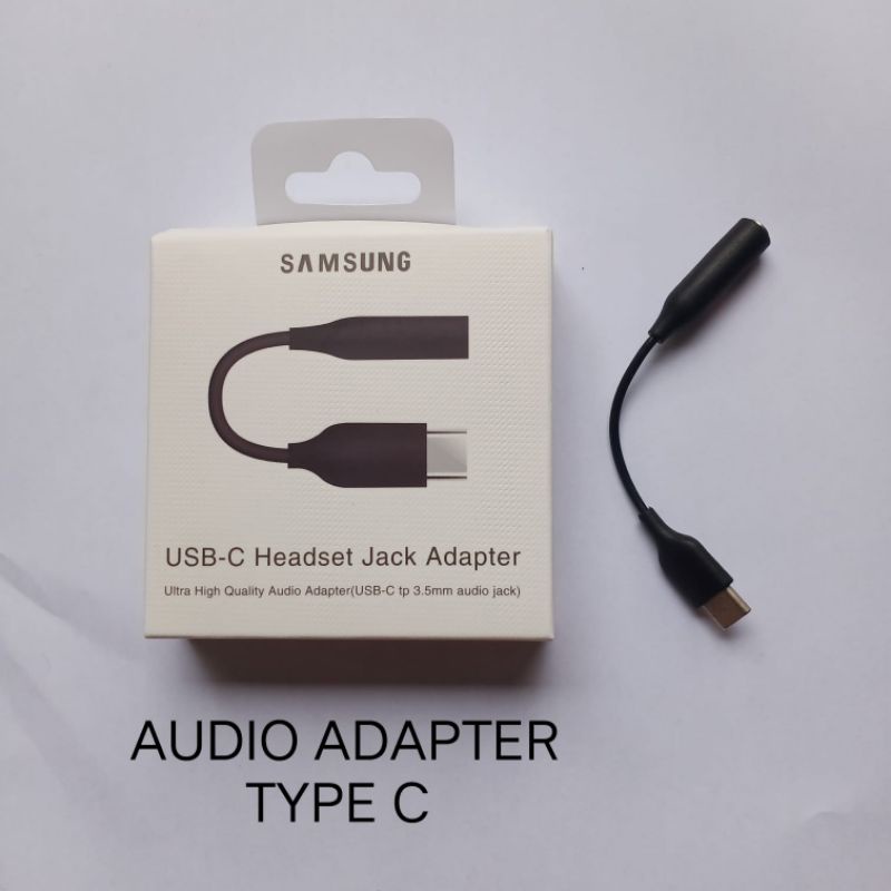 Adapter Audio Converter Type C . Adaptor Tipe C to Jack Audio 3.5mm