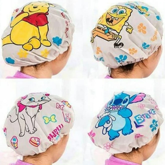 Shower Cap Karakter / Shower Cap Penutup Rambut