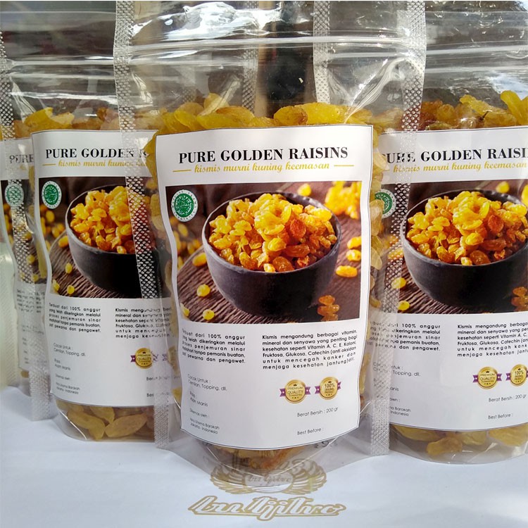 Pure Kismis Gold 250gr Premium Quality Golden Raisin