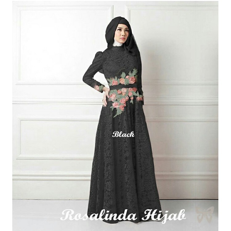 HOPYLOVY - Gamis / Maxi Dress Brukat ROSALINDA HIJAB