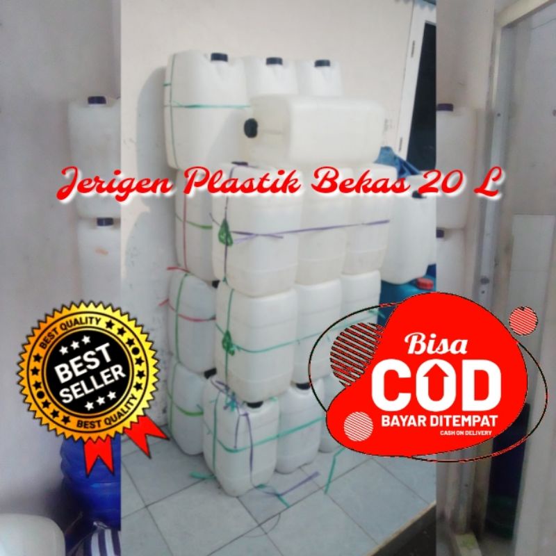 Jerigen Plastik Bekas 20 Liter Sudah Bersih