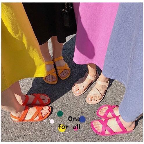 Sandal Wanita Tali Jelly Pantai GWEN / Sandal Gunung 3622 import