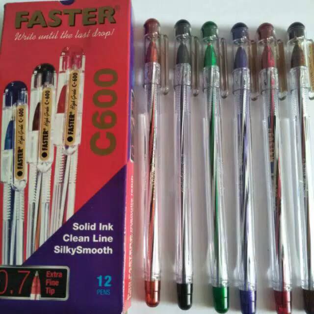 

Pulpen faster C600 / perpak isi 12