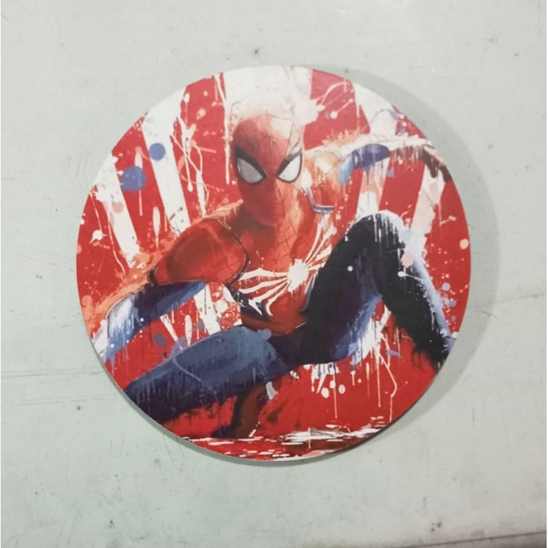 poster akrilik decor dinding frame bulat