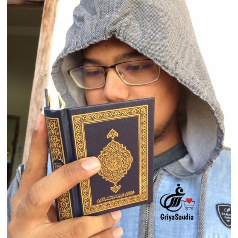 [(BAYAR DITEMPAT) mushaf saku madinah alquran kecil 811 original / cetakan lama baru tali hitam kuni