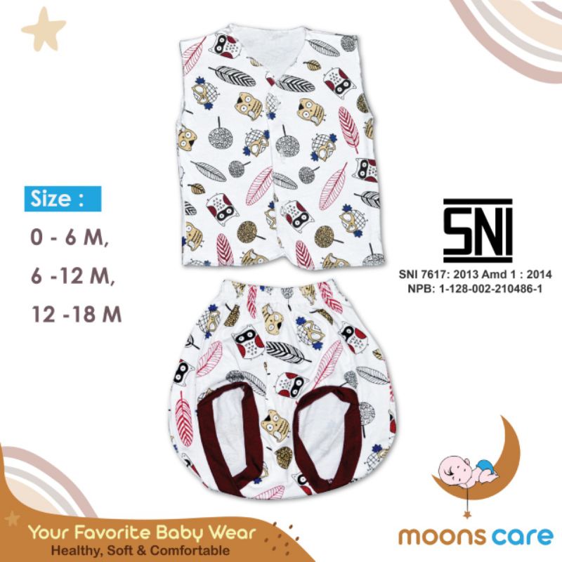 SNI NewBorn MOONS STELAN BAJU KUTUNG BAYI NEWBRON PREMIUM MOONS ,BAJU BAYI LAHIR