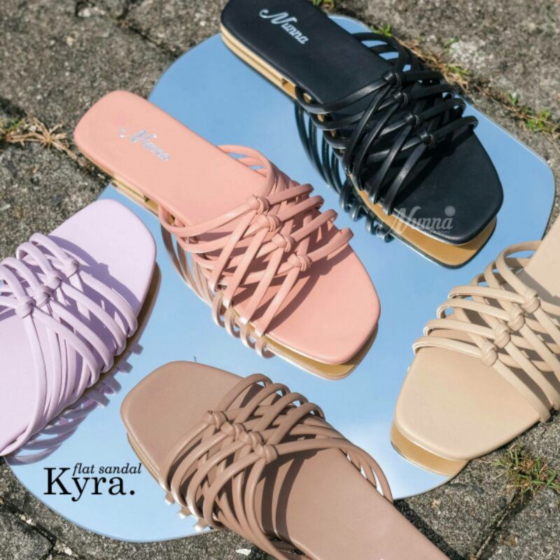 Sendal Wanita ORI BRAND Nunna Bag and Shoes "Kyra Flat Sandal"