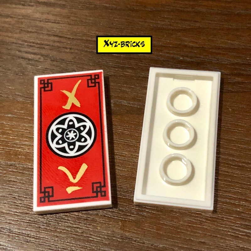 LEGO PARTS 6259337 - Printed Flat TIle 2x4 No. 188 White