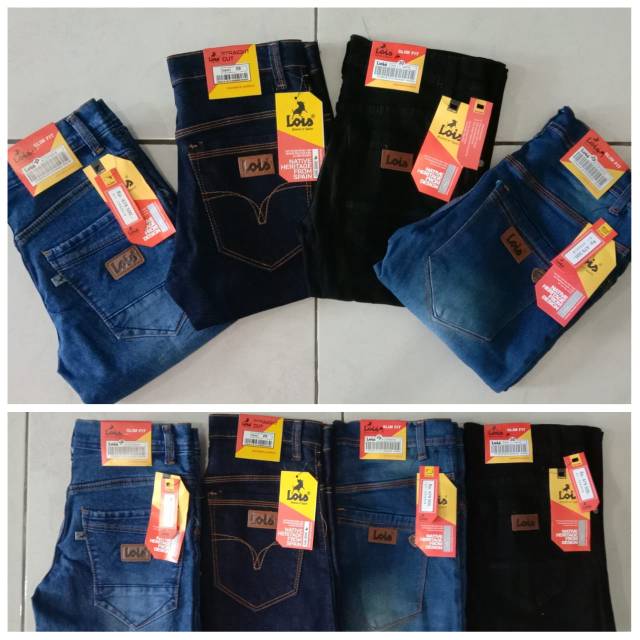 Celana pensil"Lois" halus 27-32/Celana jeans Lois melar/Celana Lois biru Pria halus ORIGINAL