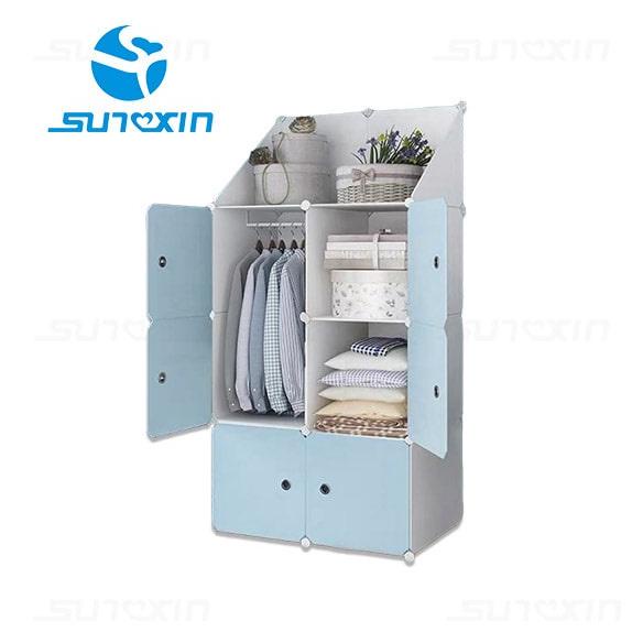 SUNXIN - LEMARI KOTAK PLASTIK PORTABLE BONGKAR PASANG 6 PINTU / LEMARI PLASTIK MURAHHHH...,,,,,