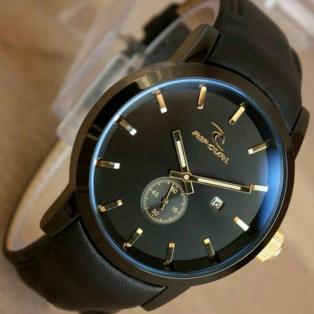 Jam Tangan Pria / Cowok Ripcurl Kulit