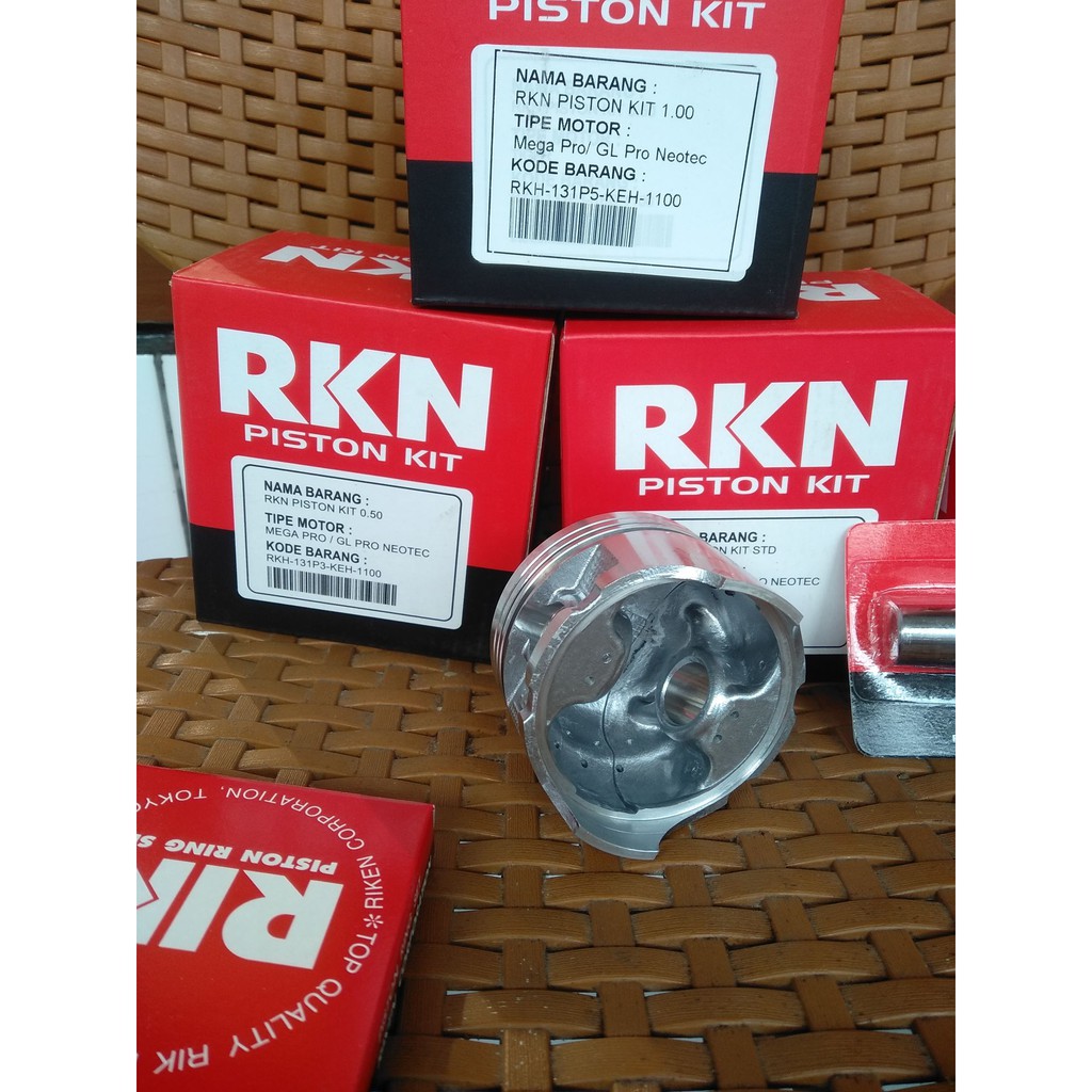 PISTON KIT GLPRO NEOTECH MEGAPRO OLD STD 50 100 63.5 64 64.5 TAHAN PANAS KOMPRESI PDT JAPAN TECH