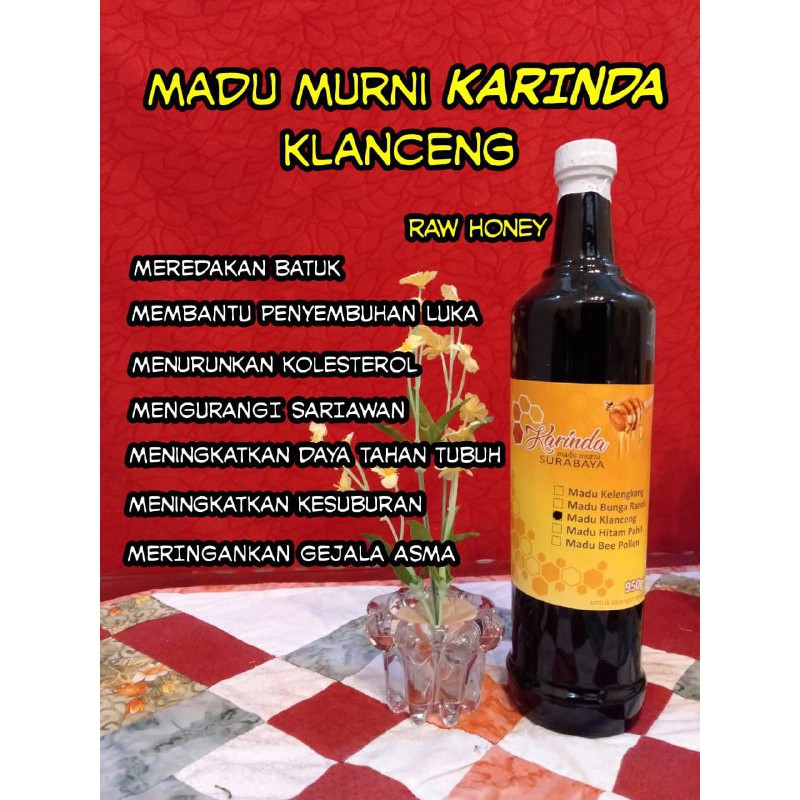 

Madu Murni "KARINDA" KLANCENG 950gr