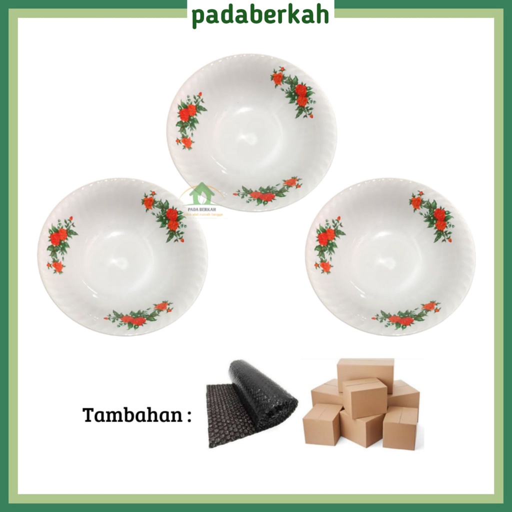 Mangkok Keramik Motif Kembang/ Mangkok Makan Keramik Lucky/ Mangkok Keramik Motif Bunga/ Mangkok Sot