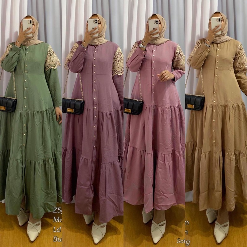 Gamis emos moscrepe premium 105✨