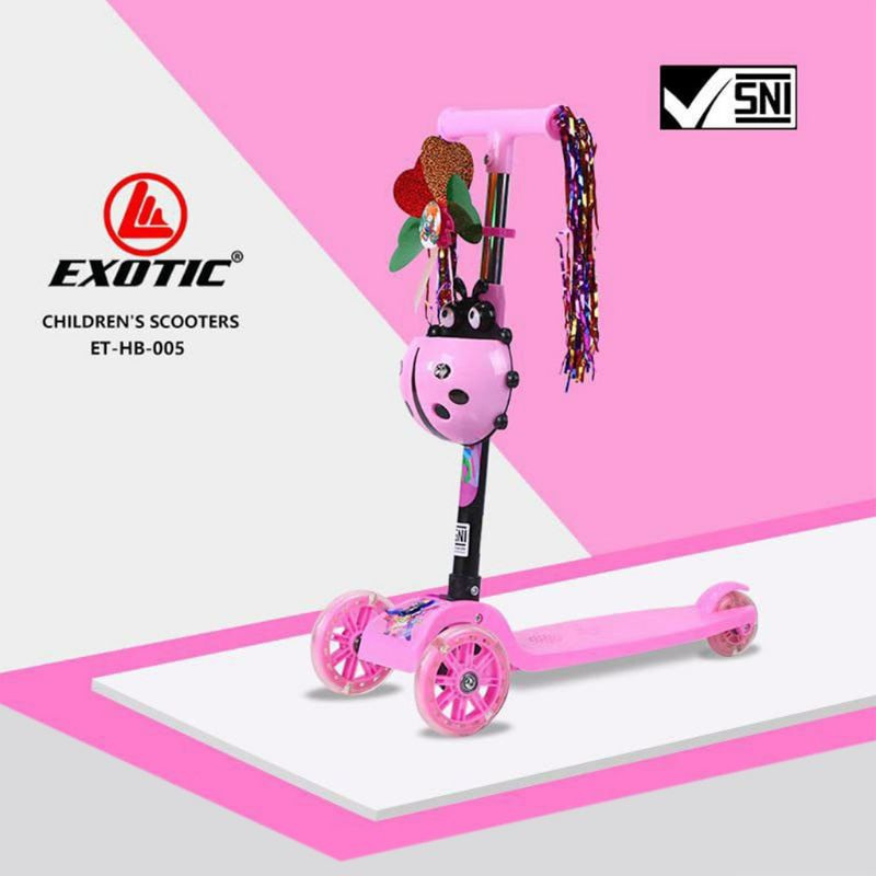 Scooter Skuter Otoped Anak Model Kumbang  HB005 EXOTIC | High Quality