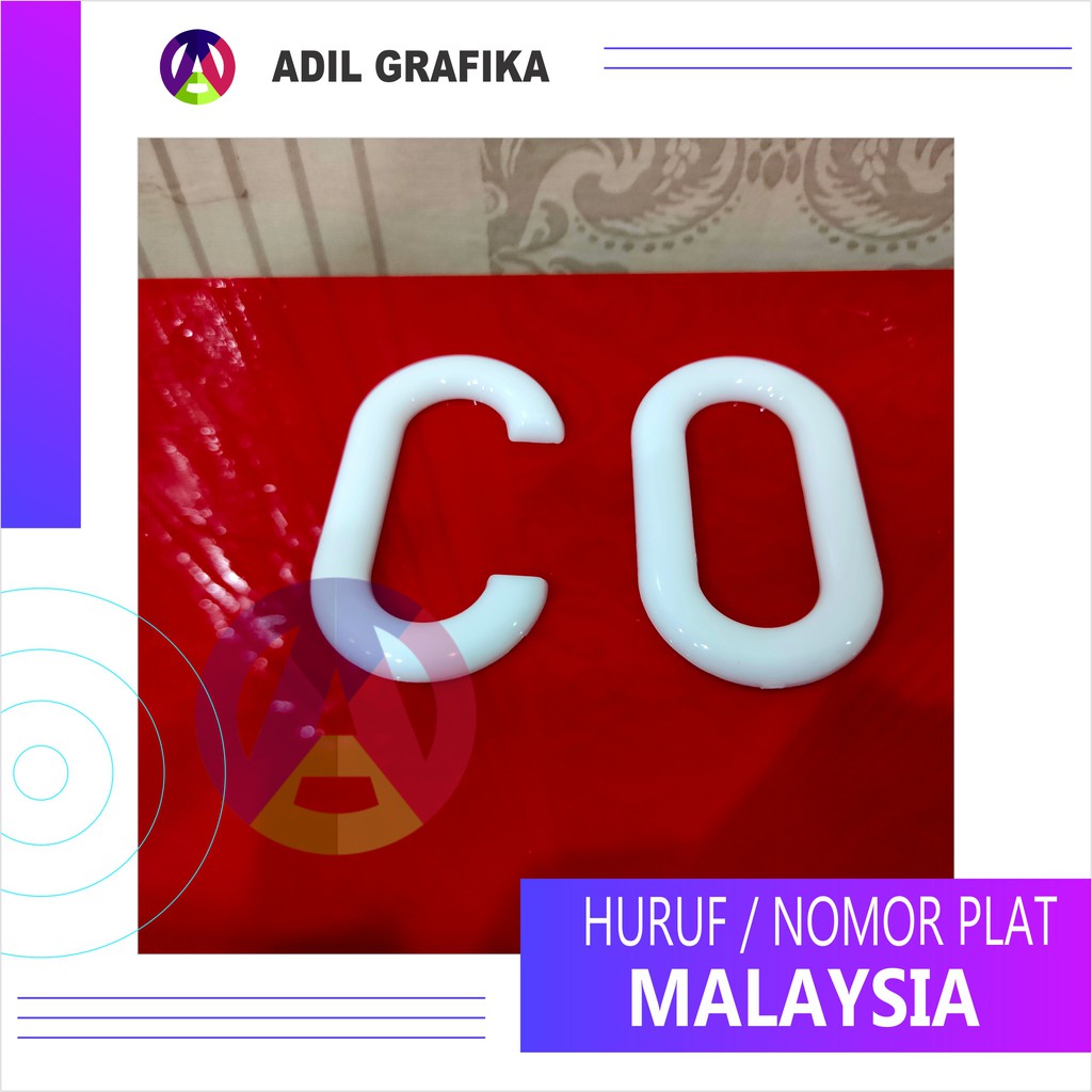 HURUF/NOMOR PLAT MOBIL SATUAN/GROSIR - MALAYSIA