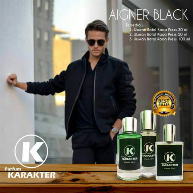 PARFUM KARAKTER AIGNER BLACK - ORIGINAL BIBIT