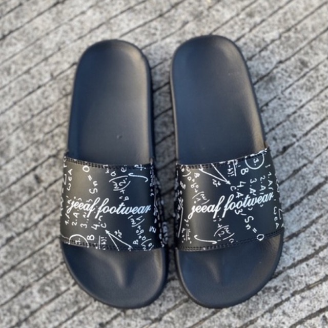 sandal slide slip on kekinian sendal slop jeeaffootwear rumus matematic