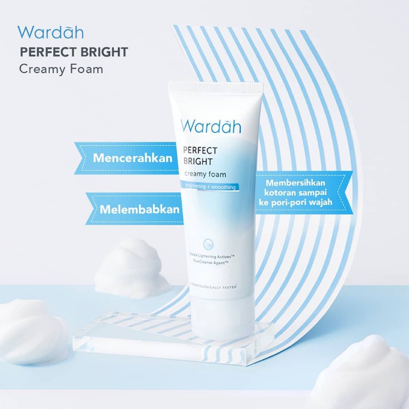 Wardah Perfect Bright Creamy Foam 50ml | 100ml
