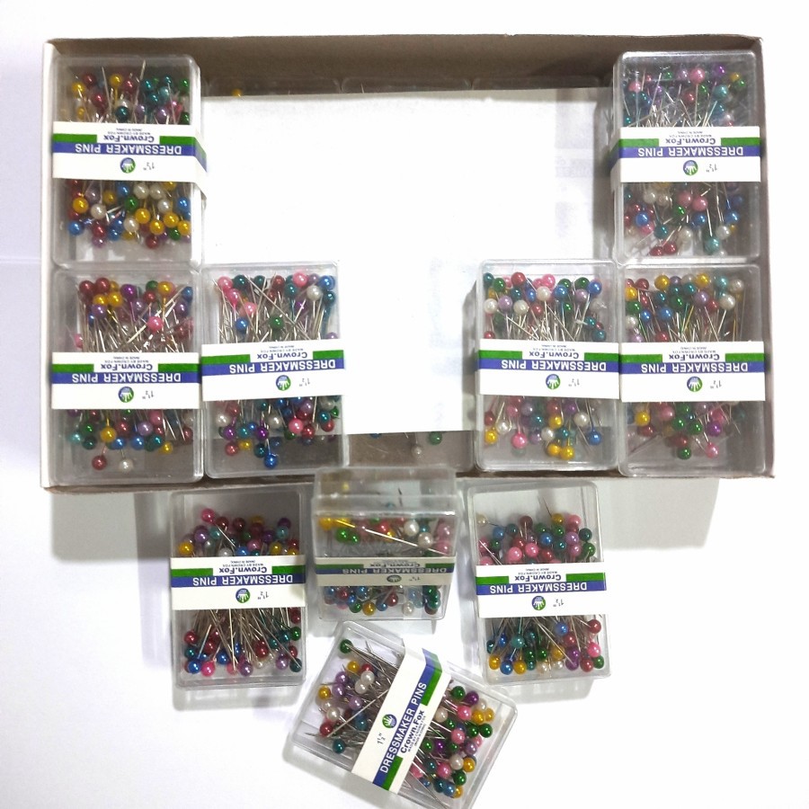 Crown Fox Jarum Pentul Dressmaker Pins / Jarum Pentul Hijab 100pcs