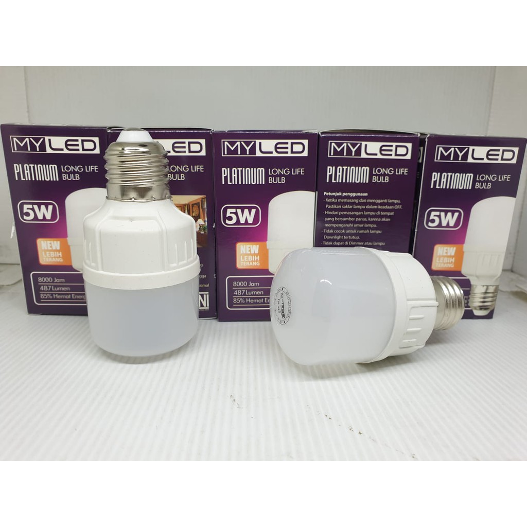 MyLED platinum 5w/5watt Lampu My LED Bulb daylight putih