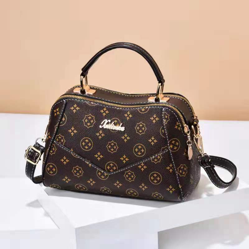 TFT AX200155 92824 AX824 C0475 (1 KG MUAT 2) Tas Selempang Wanita Import HANDBAG Basic Elegant MOTIF KOTAK CC FLOWER