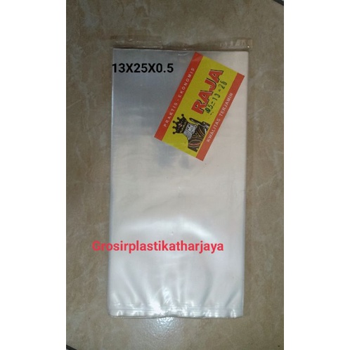 PLASTIK PP BENING MURAH UK 13X25 TEBAL 05