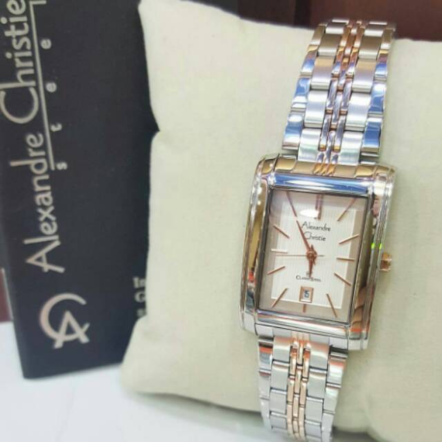 Jam Tangan Alexandre Christie AC8408 Wanita Original Combinasi