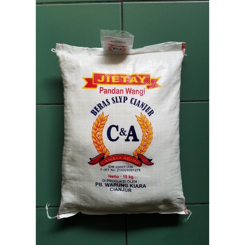 

Beras kepala pandan wangi patah2 Jietay 10kg