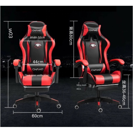 Original Chaho Premium Quality Bangku Gaming Chair Komputer Kursi Gaming Game Chaho Murah Hidrolik Hidraulik