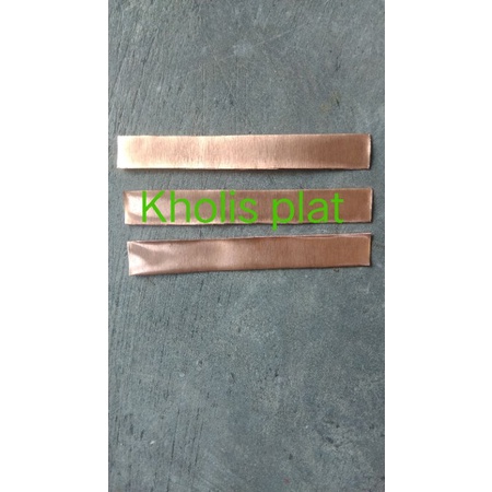 Plat tembaga tebal 0,5mm,,Ukuran 9mm x 7cm
