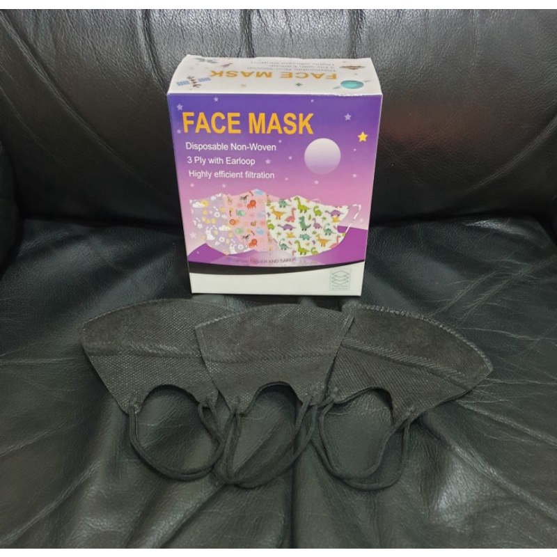 50 pcs MASKER ANAK POLOS DUCKBILL IJIN KEMEMKES