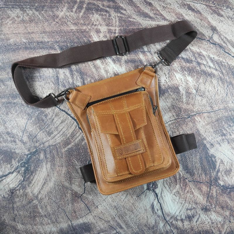 TAS PINGGANG / TAS PAHA KULIT SAPI TPB05