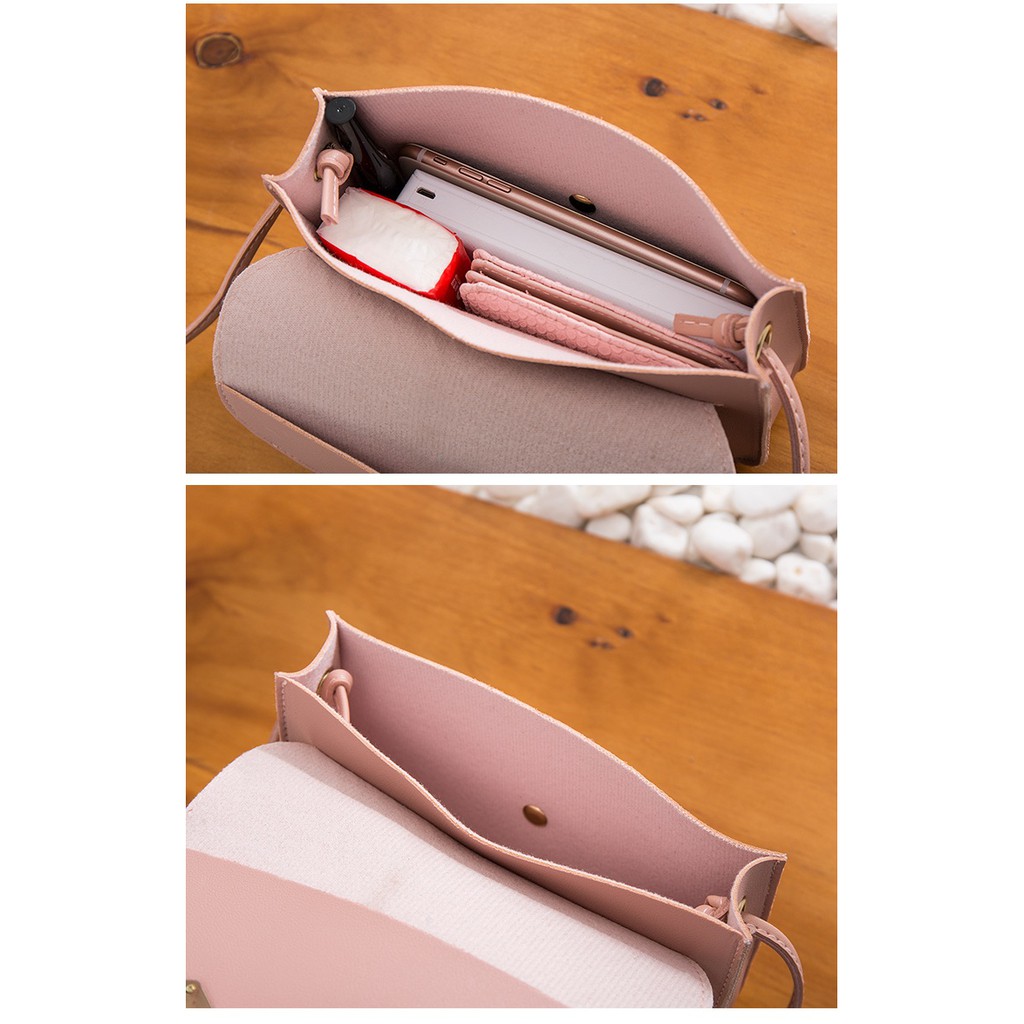 Tas Selempang Wanita Tas Slempang Wanita Korea PU Leather Multifungsi Murah Tas Bahu Shoulder Bag Hand Bag Wanita Cewek Fashion Elegan Simple Model Terbaru Kulit korea tas selempang wanita kekinian Azgalery T43