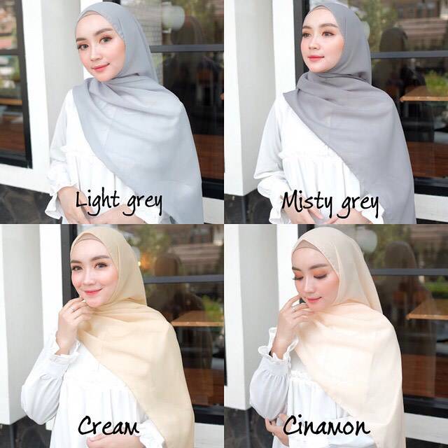 Pashmina sabyan polos  part 2 bahan diamond crep ukuran 175x75-7