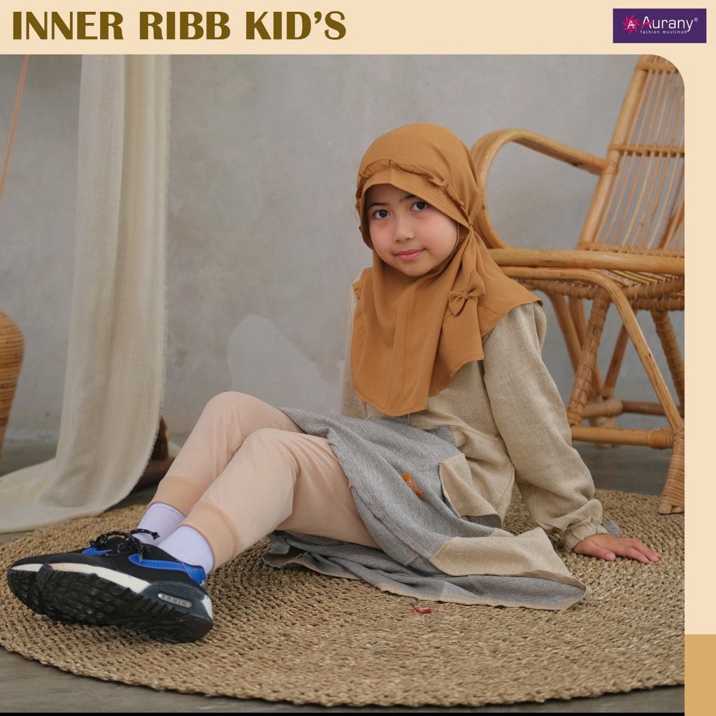 Celana Inner Kids Model RIB Legging Anak Dalaman Gamis Leging AURANY