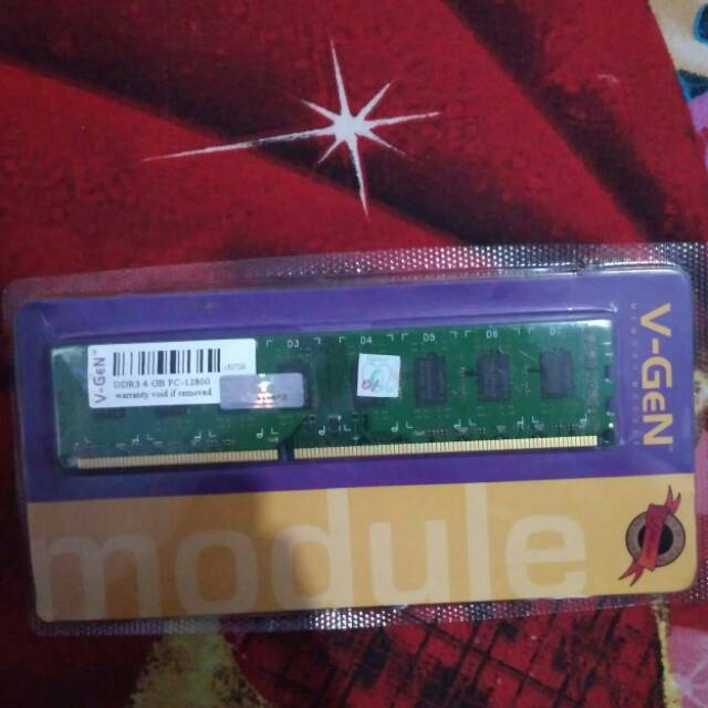 Memory vgen 4gb ddr3 pc-12800
